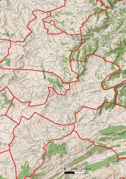 kaart Santa Coloma de Queralt spanje