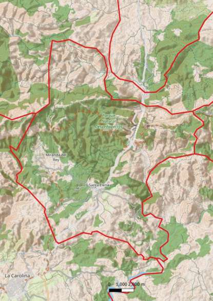 kaart Santa Elena spanje