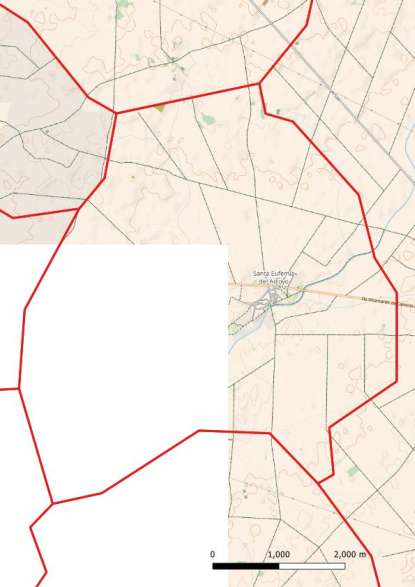 kaart Santa Eufemia del Arroyo spanje