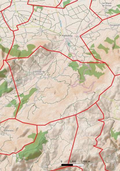 kaart Santiago del Collado spanje