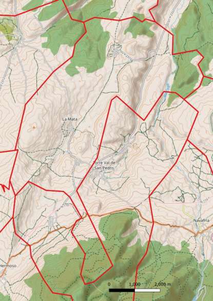 kaart Santiuste de Pedraza spanje