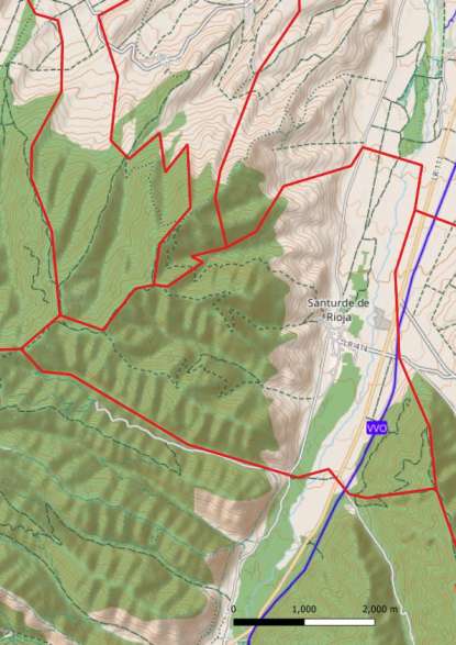 kaart Santurde de Rioja spanje