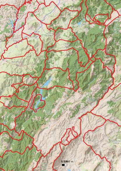 kaart Segura de la Sierra spanje