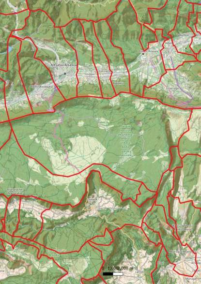 kaart Sierra Urbasa spanje