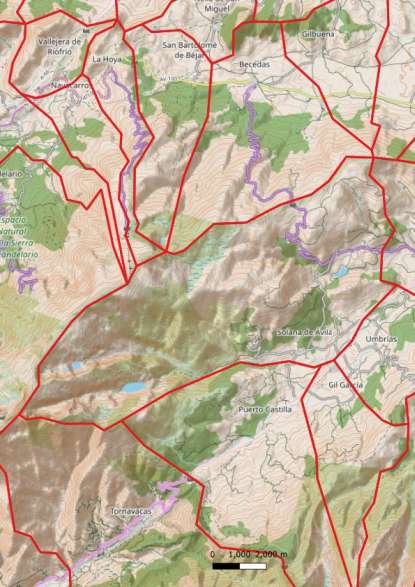 kaart Solana de Ávila spanje