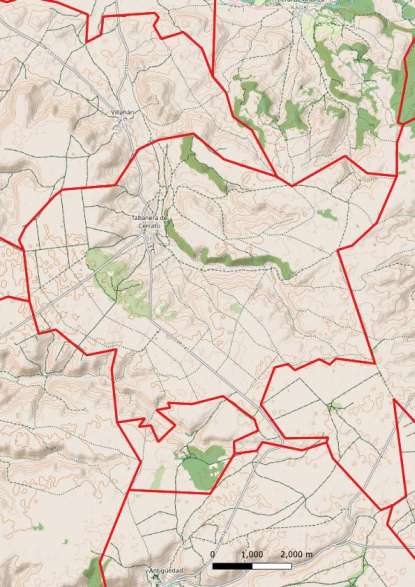kaart Tabanera de Cerrato spanje