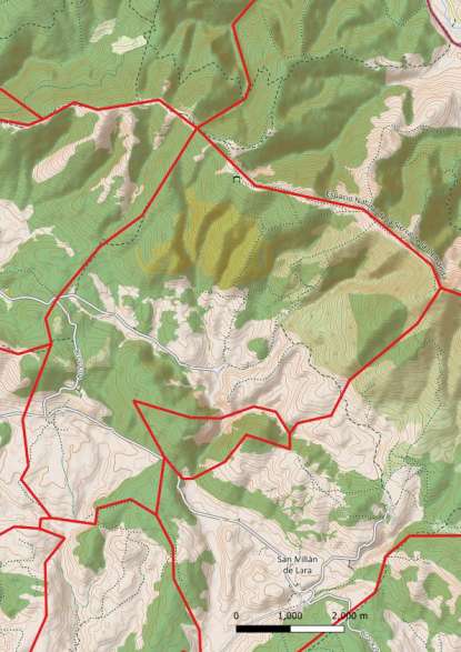 kaart Tinieblas de la Sierra spanje