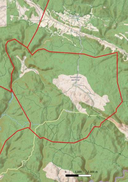 kaart Torremocha del Pinar spanje