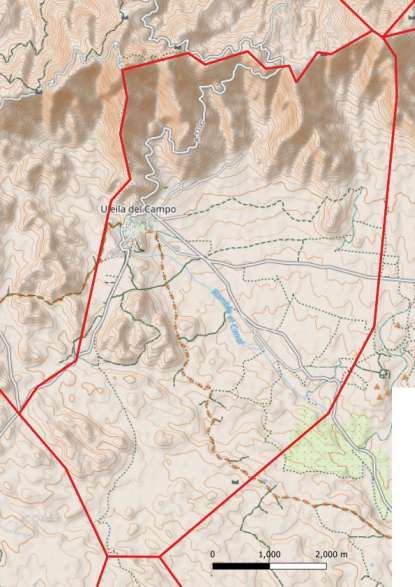 kaart Uleila del Campo spanje