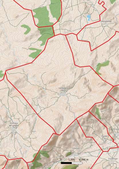 kaart Vadillo de la Sierra spanje
