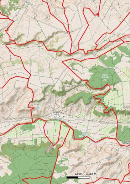 kaart Valbuena de Duero spanje