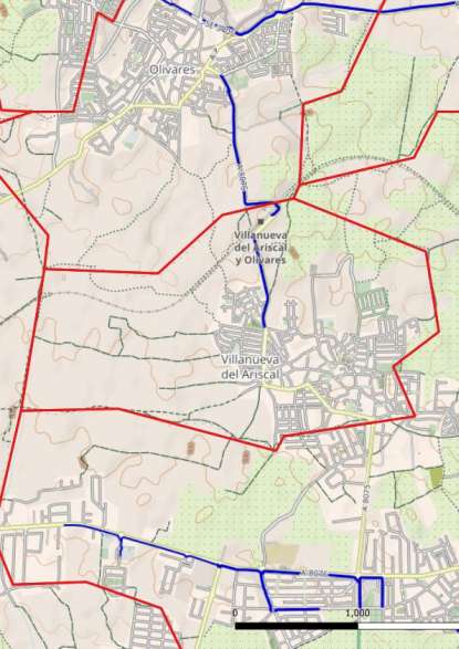kaart Villanueva del Ariscal spanje