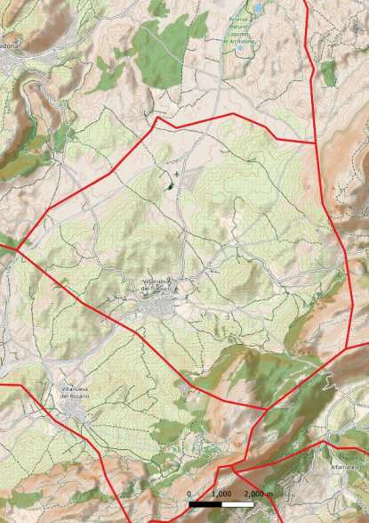 kaart Villanueva del Trabuco spanje