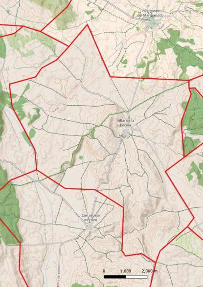 kaart Villar de la Encina spanje