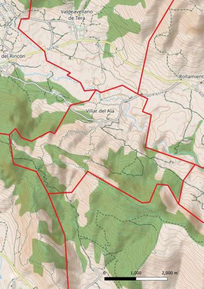 kaart Villar del Ala spanje