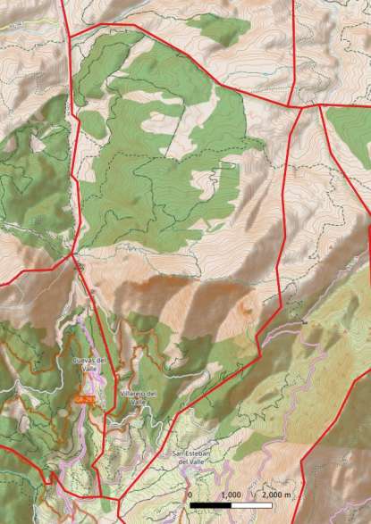 kaart Villarejo del Valle spanje