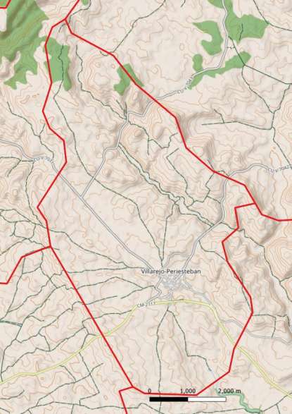 kaart Villarejo-Periesteban spanje