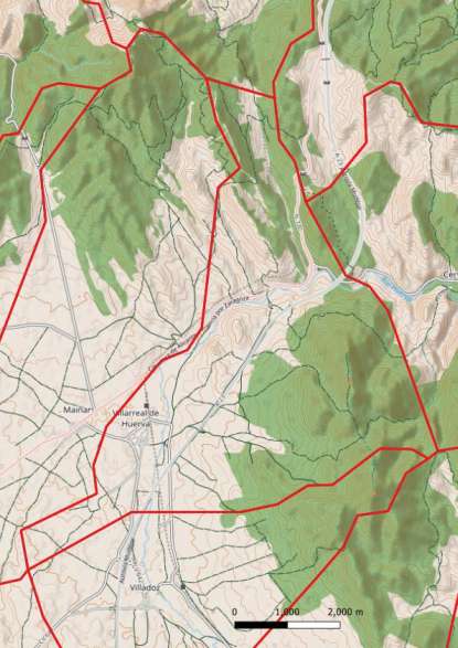 kaart Villarreal de Huerva spanje