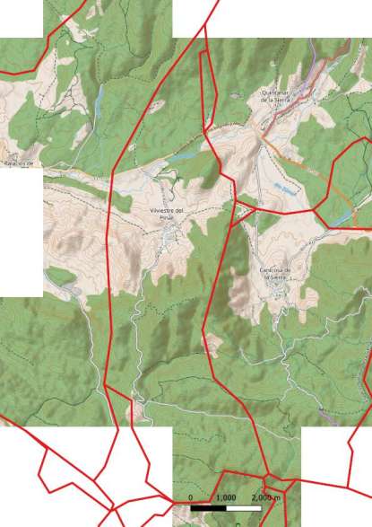 kaart Vilviestre del Pinar spanje