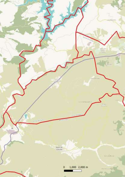 kaart Arroyo del Ojanco spanje