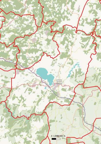 kaart As Pontes de García Rodríguez spanje