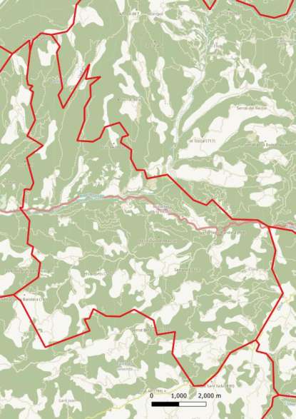 kaart Castellar de la Ribera spanje
