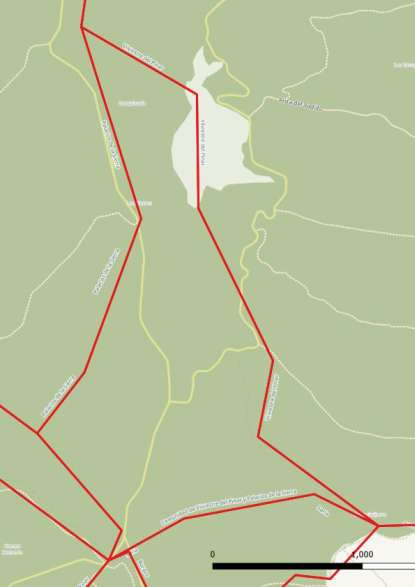 kaart Comunidad de Palacios de la Sierra y Vilviestre del Pinar spanje