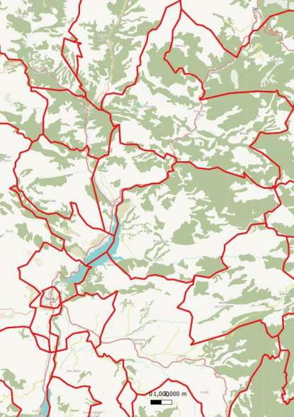 kaart Conca de Dalt spanje