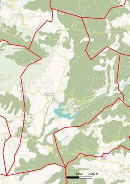 kaart Cornudella de Montsant spanje