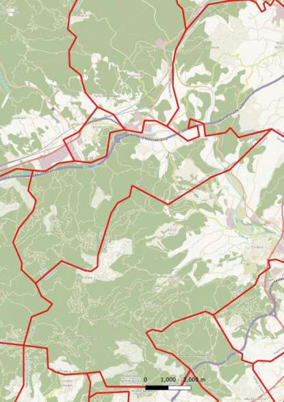 kaart Fogars de la Selva spanje