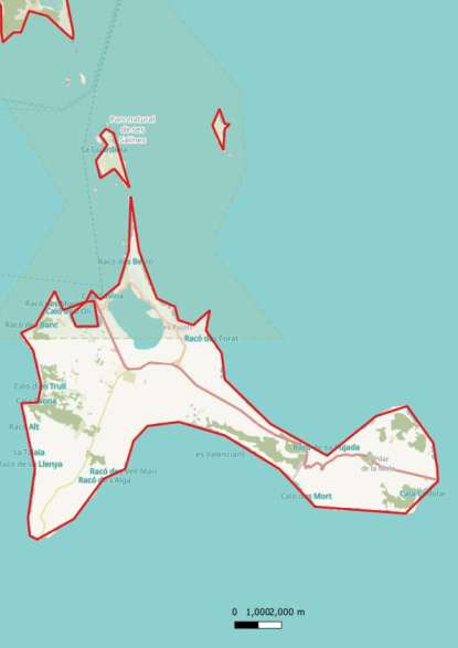 kaart Formentera spanje