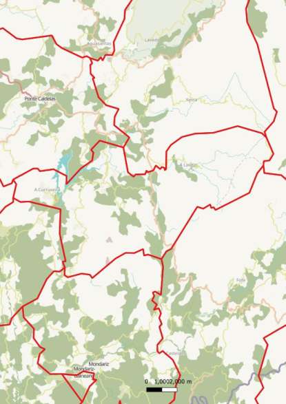 kaart Fornelos de Montes spanje