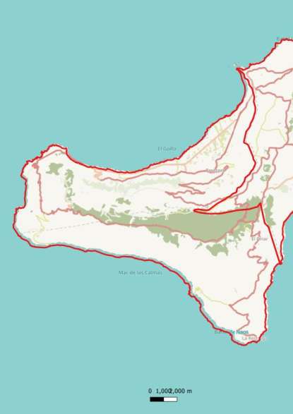 kaart Frontera spanje