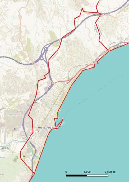 kaart Fuengirola spanje