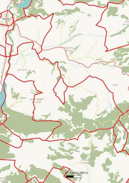 kaart Gavet de la Conca spanje