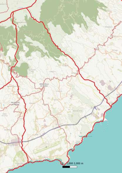 kaart Granadilla de Abona spanje