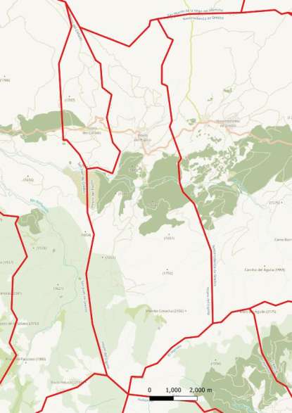 kaart Hoyos del Espino spanje
