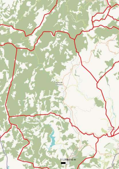 kaart Jimena de la Frontera spanje