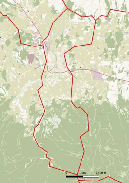 kaart La Bisbal d'Empordà spanje
