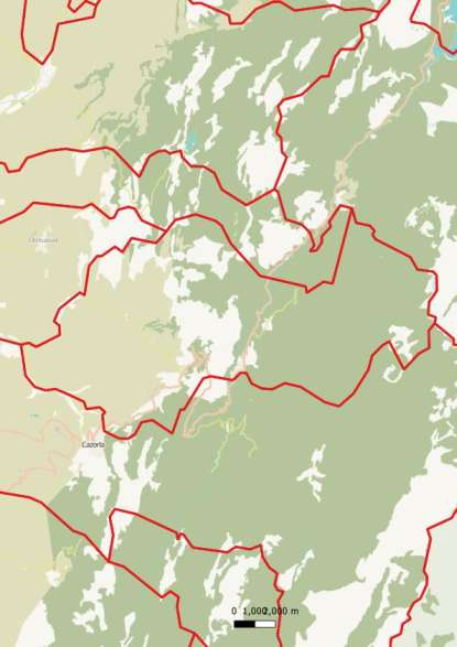 kaart La Iruela spanje