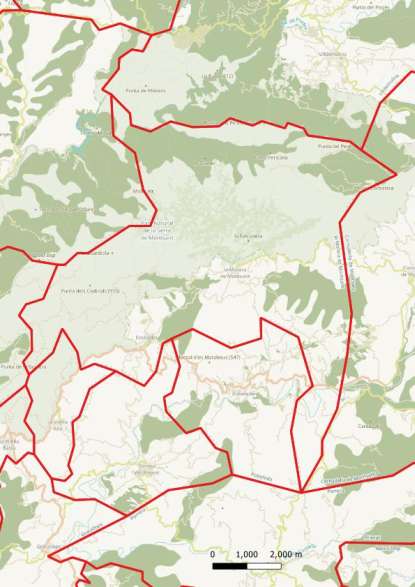 kaart La Morera de Montsant spanje