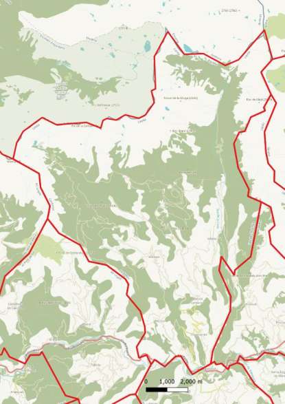 kaart Lles de Cerdanya spanje