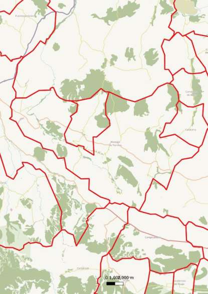 kaart Montejo de Tiermes spanje