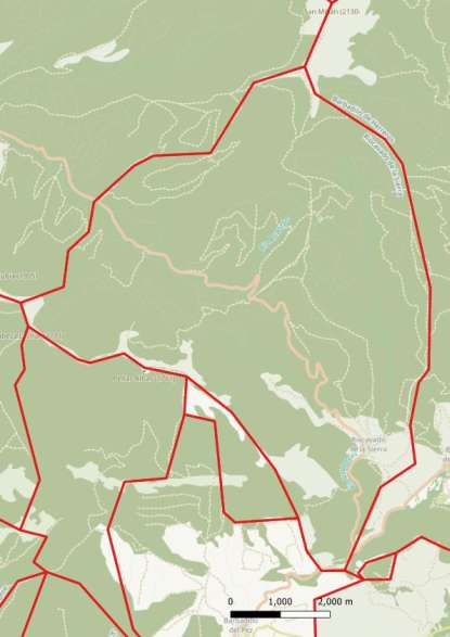 kaart Riocavado de la Sierra spanje