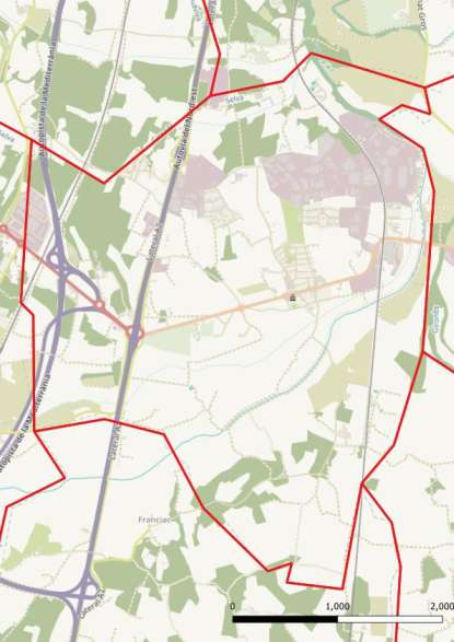 kaart Riudellots de la Selva spanje