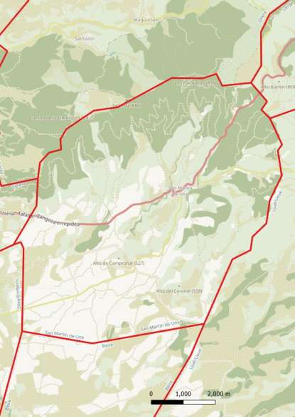 kaart San Martín de Unx spanje