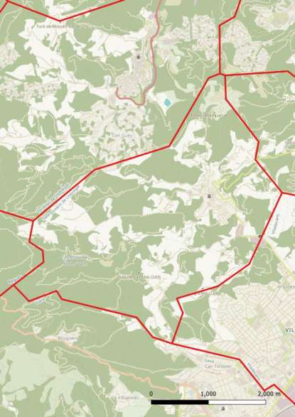 kaart Sant Climent de Llobregat spanje