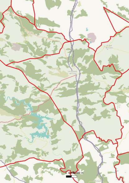 kaart Santa Olalla del Cala spanje
