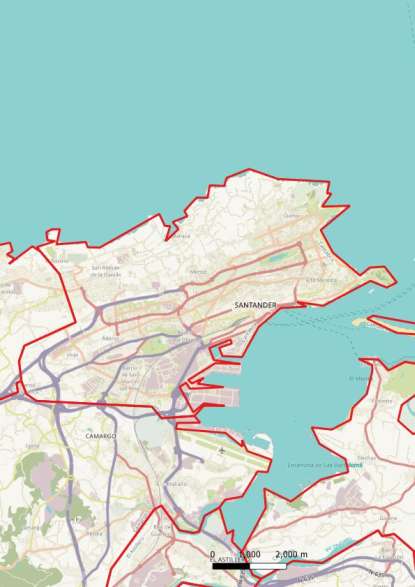 kaart Santander spanje