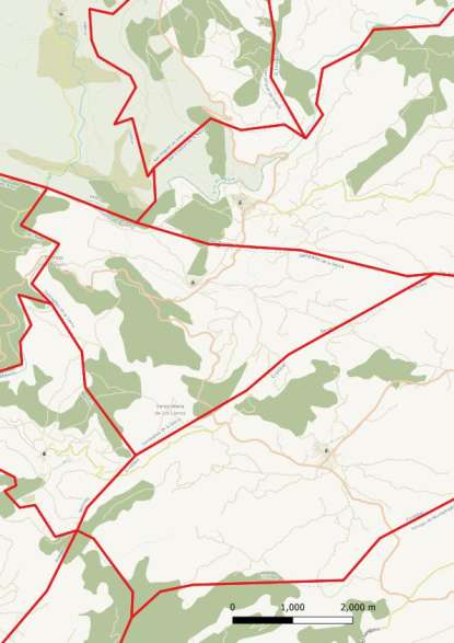 kaart Santibáñez de la Sierra spanje